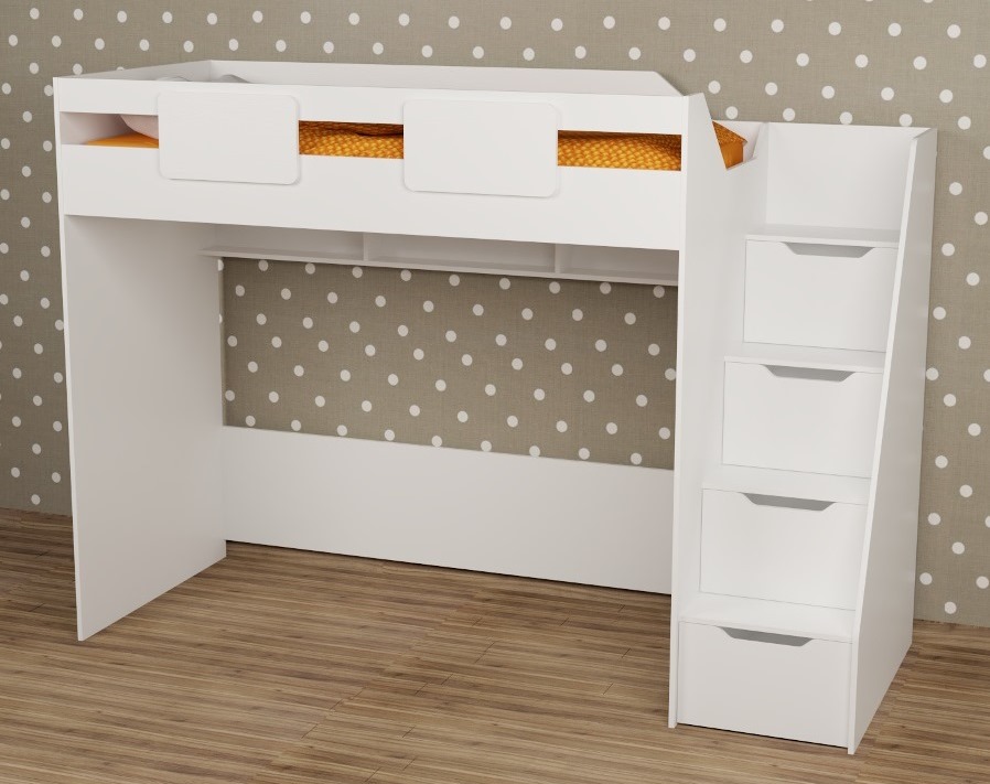 Кровать-чердак 190х90 коллекции Мозаика-2 