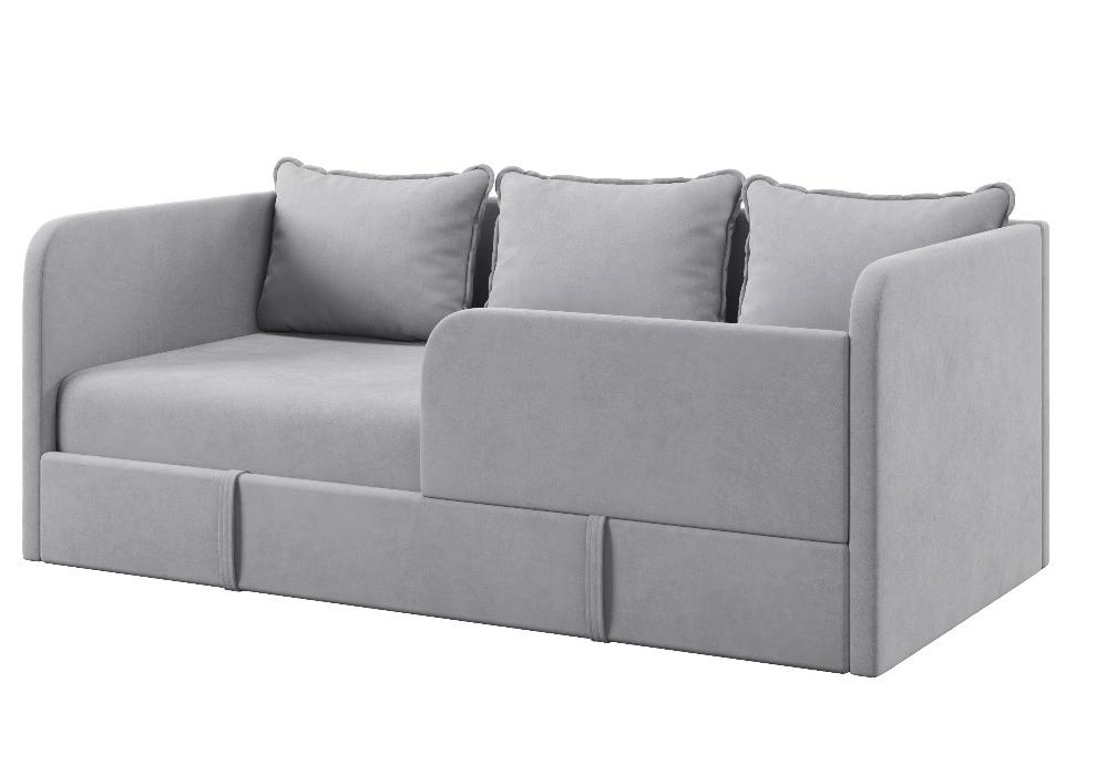 Диван-кровать Кэви (всё в комплекте). Велюр Velutto 49 (серый)