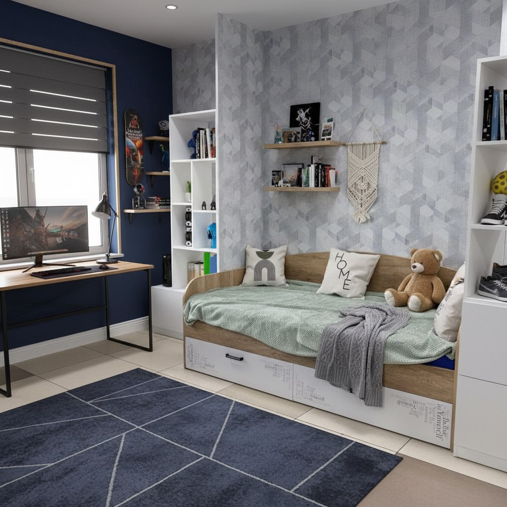 Кровать коллекции Твой Стиль 190х90 (с принтом)