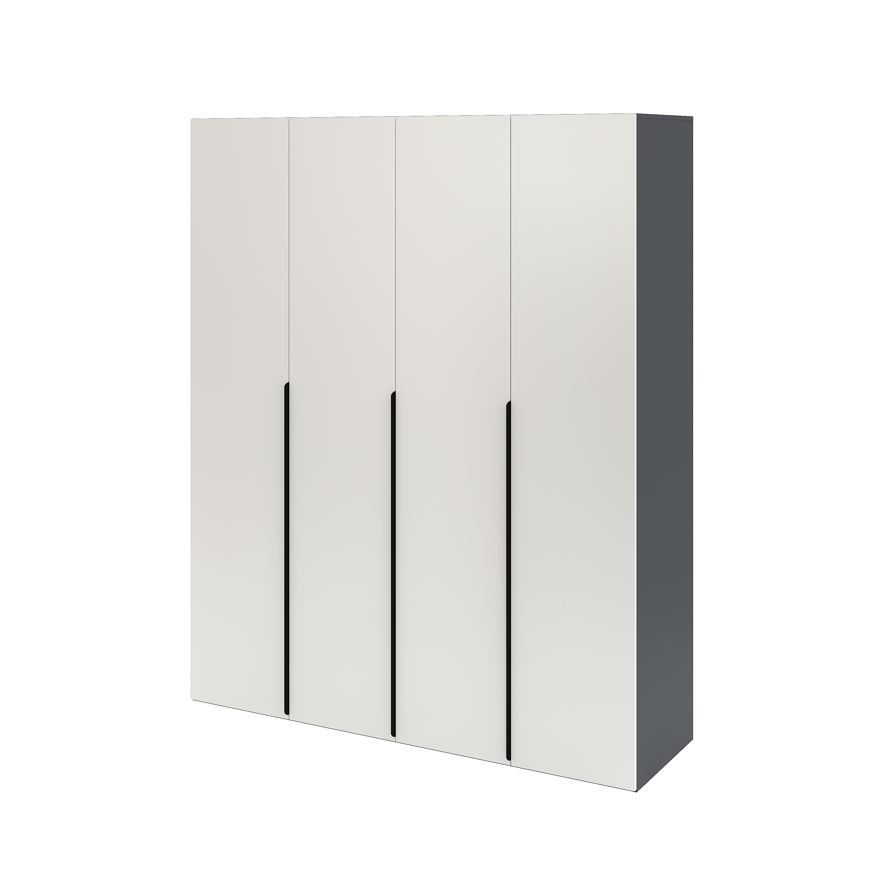 Шкаф 4-х дверный Брайт Графит-2