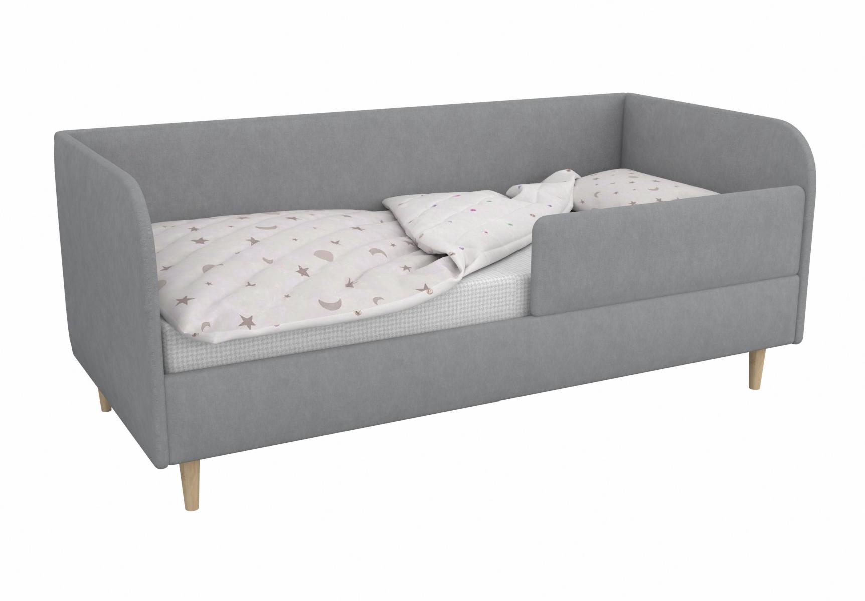 Мягкая кровать Рио Грей 90х180