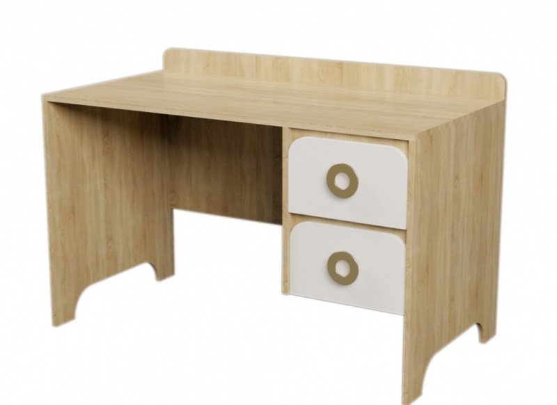 Стол Юни ширина 1200 мм (дуб сонома+белый)