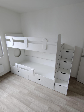 Двухъярусная кровать Фортуна 180х80 (размеры и цвета разные) от Династия Kids