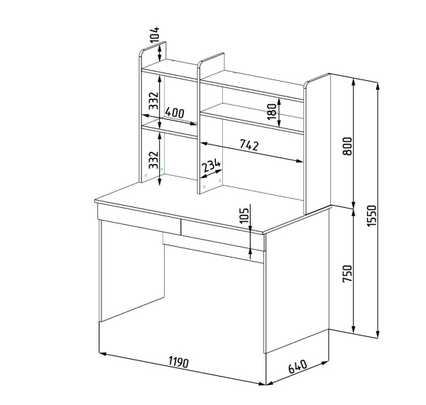 Стол Модерн ширина 1200 (распродажа)