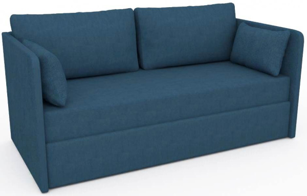 Диван Юнит Blue 1850х800 мм (подъемный механизм + ящик + 4 подушки)