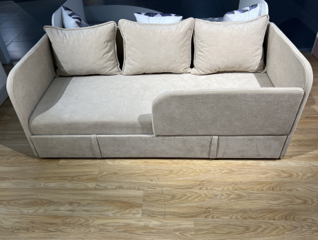 Диван-кровать Кэви 165х75. Велюр Velutto 16 (бежевый) от Династия Kids