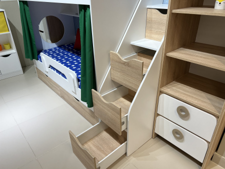 Двухъярусная кровать Фортуна (размеры и цвета разные) от Династия Kids