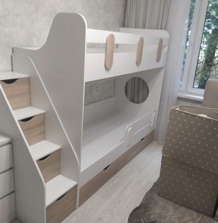 Двухъярусная кровать Фортуна 180х80 (размеры и цвета разные) от Династия Kids