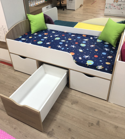 Кровать Малыш 80х160 (цвет белый) от Династия Kids