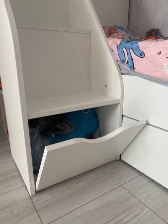 Двухъярусная кровать 180х80 Умка-2 (цвет белый)  от Династия Kids