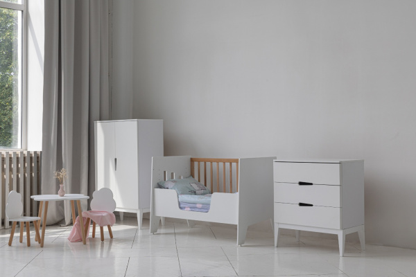 Шкаф Mиа белый от Династия Kids