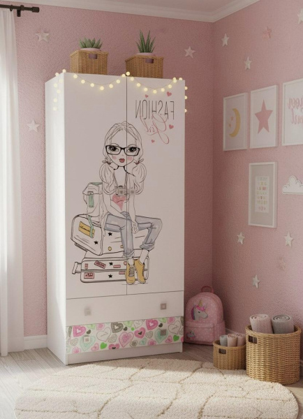 Шкаф гардеробный коллекции Анита  от Династия Kids