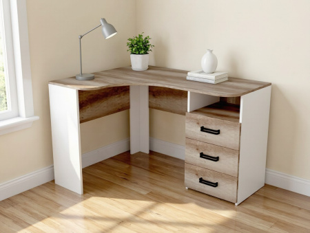 Рабочая зона для школьника (угловой стол + комод + полка) от Династия Kids