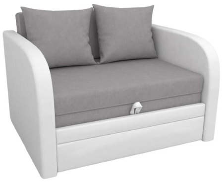 Диван выкатной Малыш Белый 1100 мм + 2 подушки (без принта)