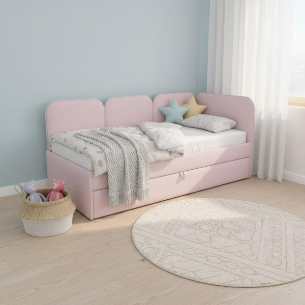 Угловая кровать Соната 80х160 с доп.спальным местом (универсальный угол)