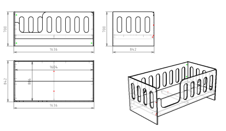 Кровать Сказка 160х80  от Династия Kids