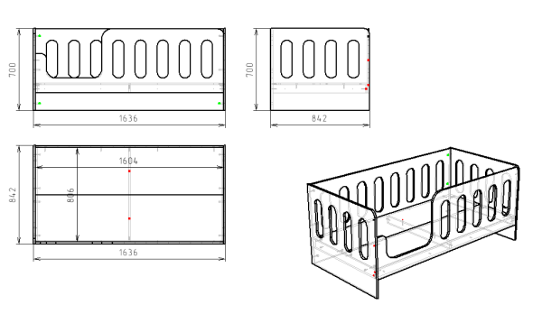 Кровать Сказка 160х80  от Династия Kids