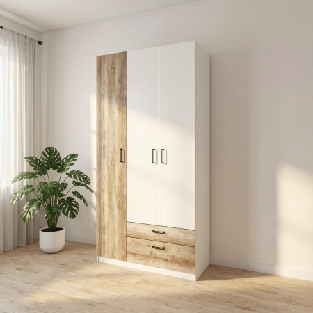 Шкаф 3-х створчатый коллекции Твой Стиль (гл. 550 мм) без принта от Династия Kids