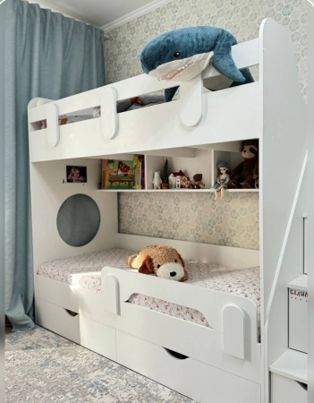 Двухъярусная кровать Фортуна 180х80 (размеры и цвета разные) от Династия Kids