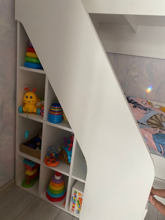 Двухъярусная кровать 180х80 Умка-2 (цвет белый)  от Династия Kids