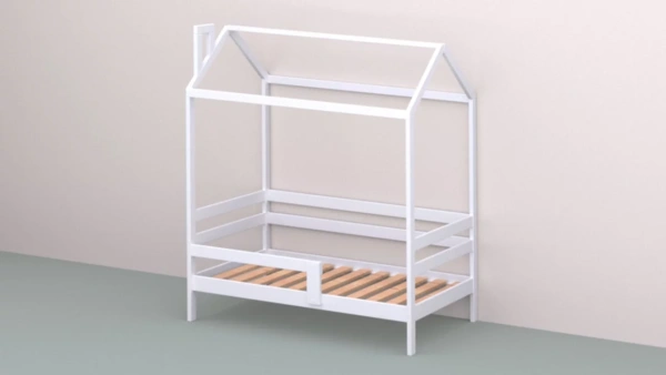 Кровать детская Домик ЭКО-9 (массив) 160х80  от Династия Kids