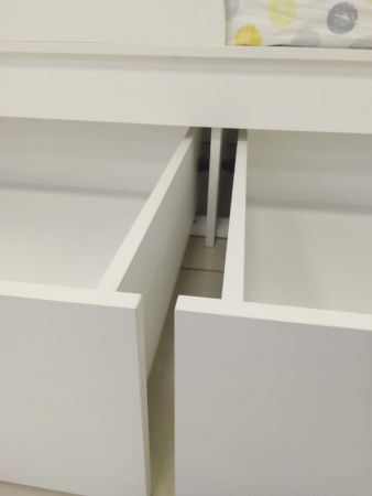 Двухъярусная кровать 180х80 Альфа (цвет белый) от Династия Kids