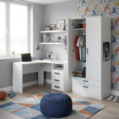 Шкаф коллекции Престиж 1.1 New (без принта) глубина 479 мм  от Династия Kids