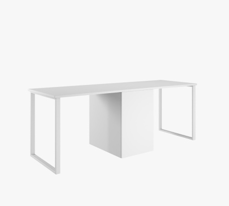 Стол Дуэт 2400 мм (белый + опоры белые) от Династия Kids