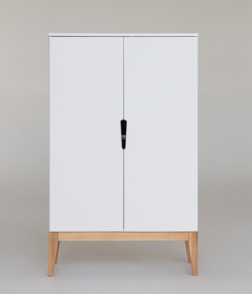 Шкаф-стеллаж Mиа белый/дерево от Династия Kids