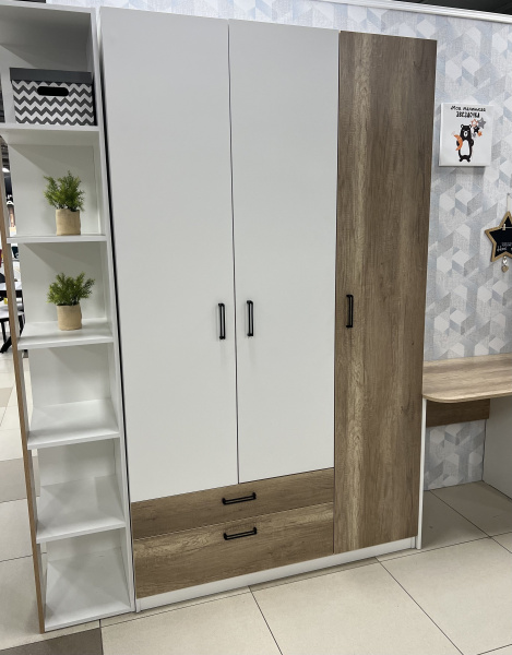Шкаф 3-х створчатый коллекции Твой Стиль (гл. 550 мм) без принта от Династия Kids