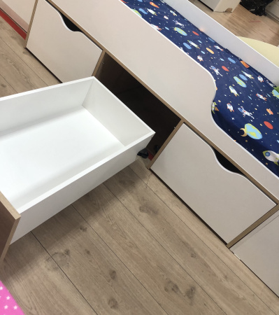 Кровать Малыш 80х160 (цвет белый) от Династия Kids