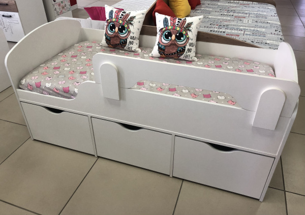 Кровать Малыш 80х160 (цвет белый)