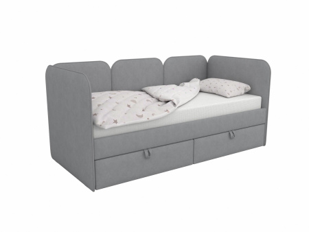 Мягкая кровать 80х160 Соната Пинк с 2 ящиками