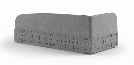 Мягкая Кровать «Симба» 80x180 см, с подъёмным механизмом от Династия Kids