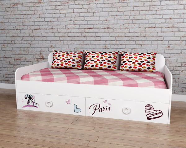 Кровать 190х90 Модница-6 New от Династия Kids