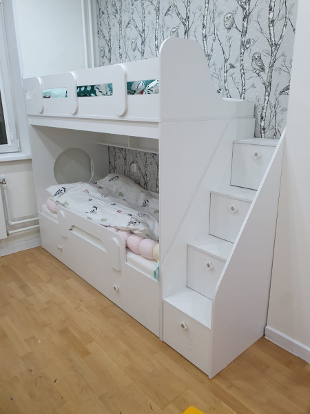 Кровать 2-х ярусная Фортуна-2 с бортиком