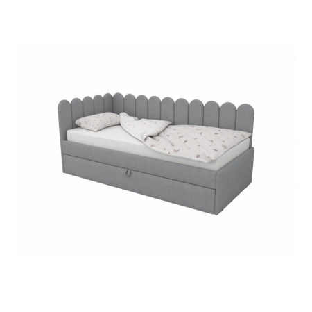 Угловая кровать Элис Шоколад 90х190 с доп.спальным местом (универсальный угол)