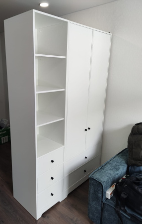 Шкаф-2 коллекции Норд (с ящиками) от Династия Kids