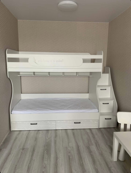 Двухъярусная кровать Престиж (правая) 190х90 от Династия Kids