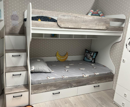 Двухъярусная кровать коллекции Гранд 190х90 от Династия Kids