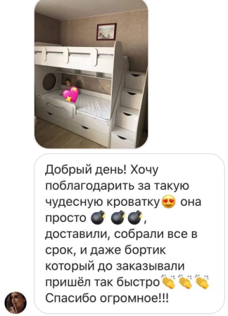 Двухъярусная кровать Фортуна 180х80 (размеры и цвета разные) от Династия Kids