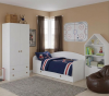 Кровать + шкаф коллекции Умка + стеллаж Домик  от Династия Kids