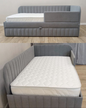 Угловая кровать 90х190 Гретта Up с ПМ (универсальный угол)