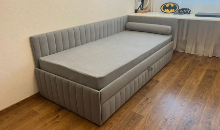 Угловая кровать 90х200 Софт Up с подъемным механизмом