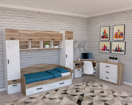 Кровать коллекции Твой Стиль 190х90 от Династия Kids