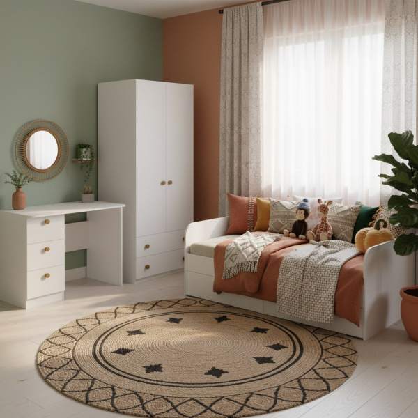 Комплект мебели: стол + шкаф + кровать коллекции Умка NEW 