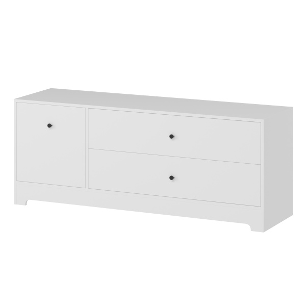 Тумба-комод 1400 мм коллекции Норд (цвет белый) 