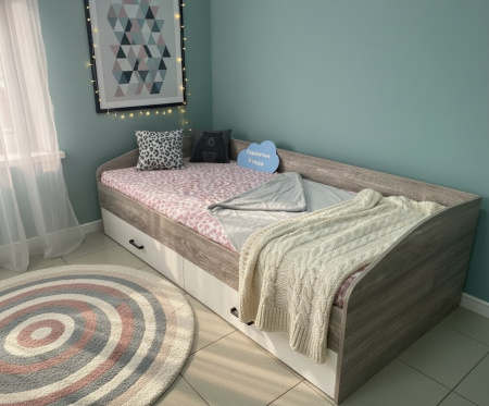 Кровать 120х200 коллекции Гранд New (прямая спинка) от Династия Kids