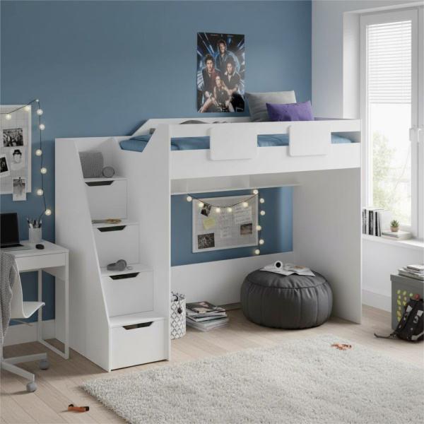 Кровать-чердак 200х90 коллекции Мозаика-2  от Династия Kids