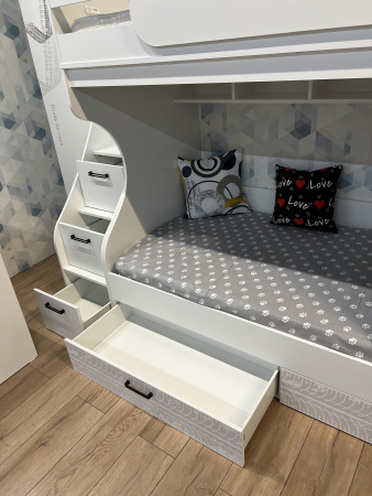 Двухъярусная кровать коллекции Престиж 190х90 от Династия Kids